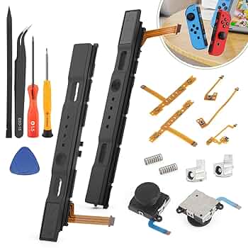 Nintendo Switch - RaI inです。 Amazon.com: Left Right R L Slider Rail with Flex Cable Fix